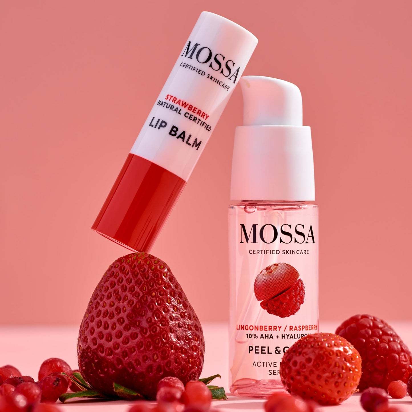 Pack Sérum Exfoliante y Bálsamo Labial MOSSA Berry Kiss