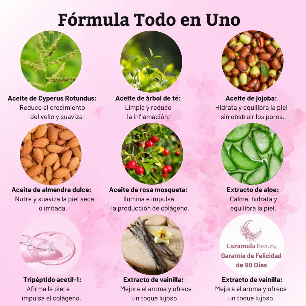 Aceite de Cyperus Rotundus Natural Caramel Beauty