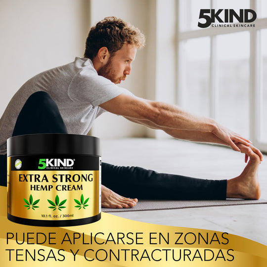 🔥 Mejor crema CBD antiinflamatoria – Alivio muscular y recuperación rápida con 5kind Clinical Skincare