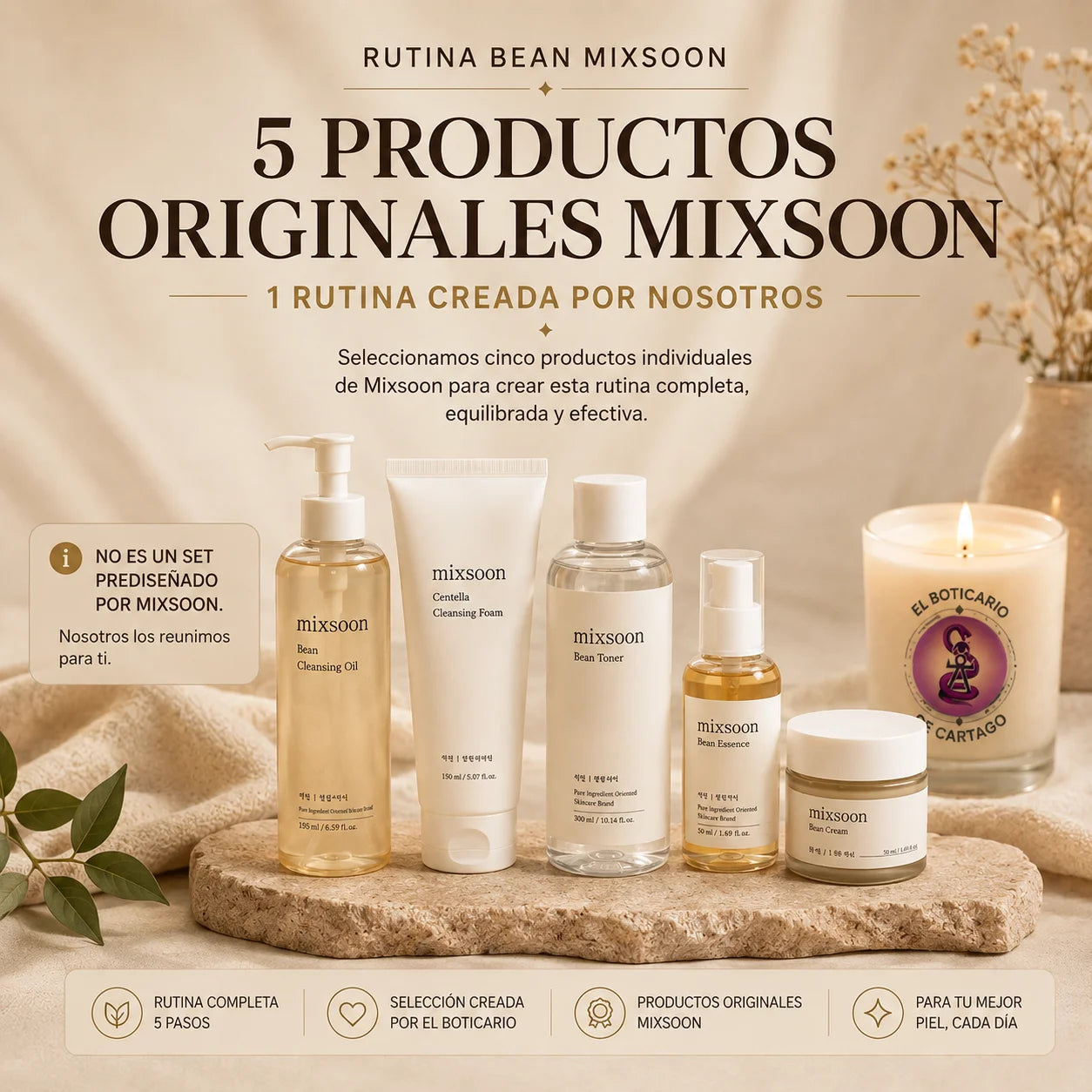 Mixsoon Rutina Glass Skin Original – Set Completo 5 Pasos