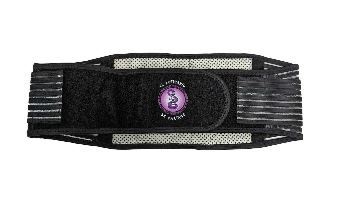 Faja de turmalina autocalentable para dolor lumbar. Lumbago y ciática.