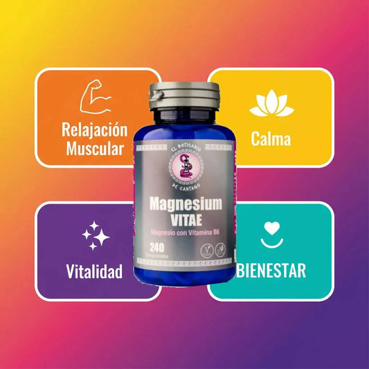 Magnesio con Vitamina B6 - Para Mejor Sueño y Relajación Muscular