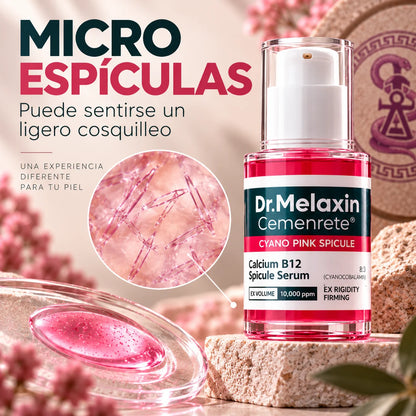 Microespículas del sérum Dr. Melaxin Cyano Pink con vitamina B12