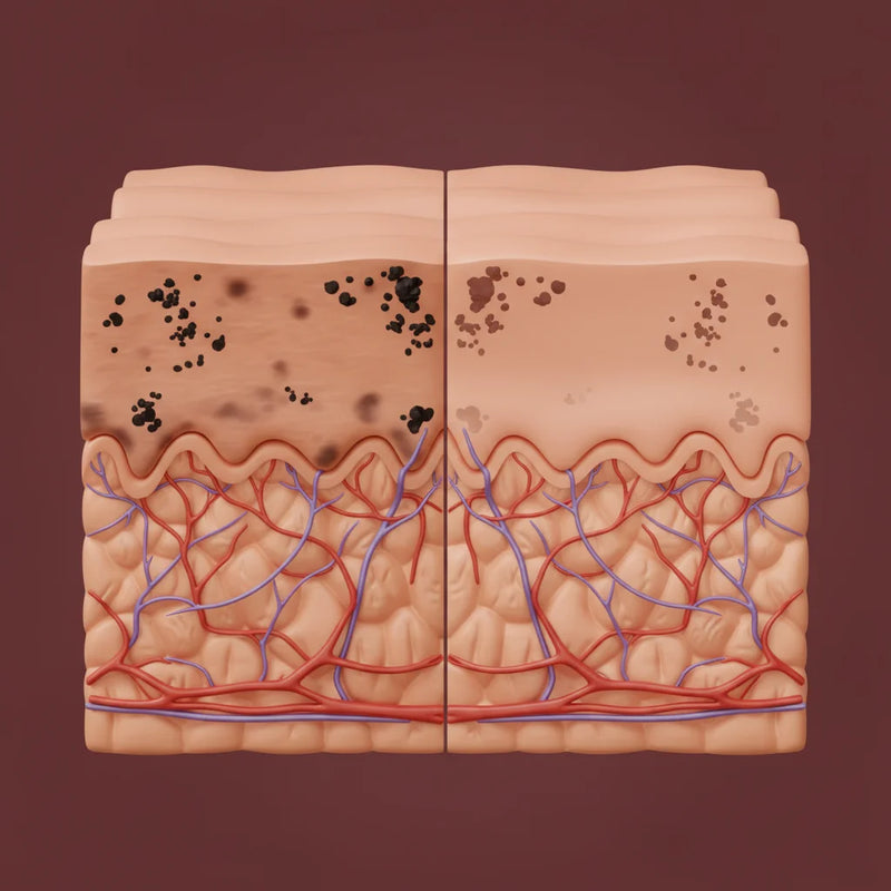 Reduce manchas visibles