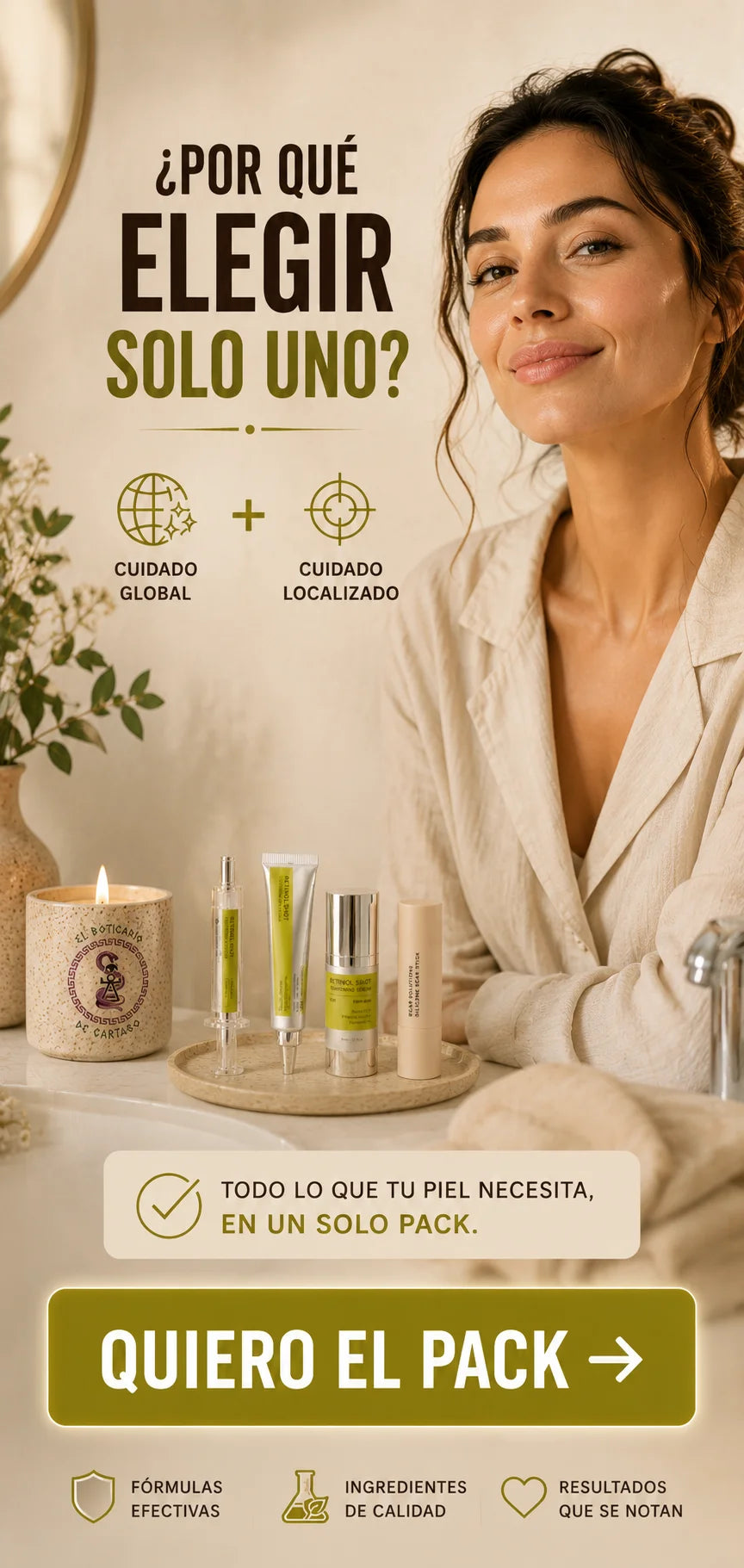 Bundle Glow & Repair – Cuidado global + localizado en un solo pack. Todo lo que tu piel necesita
