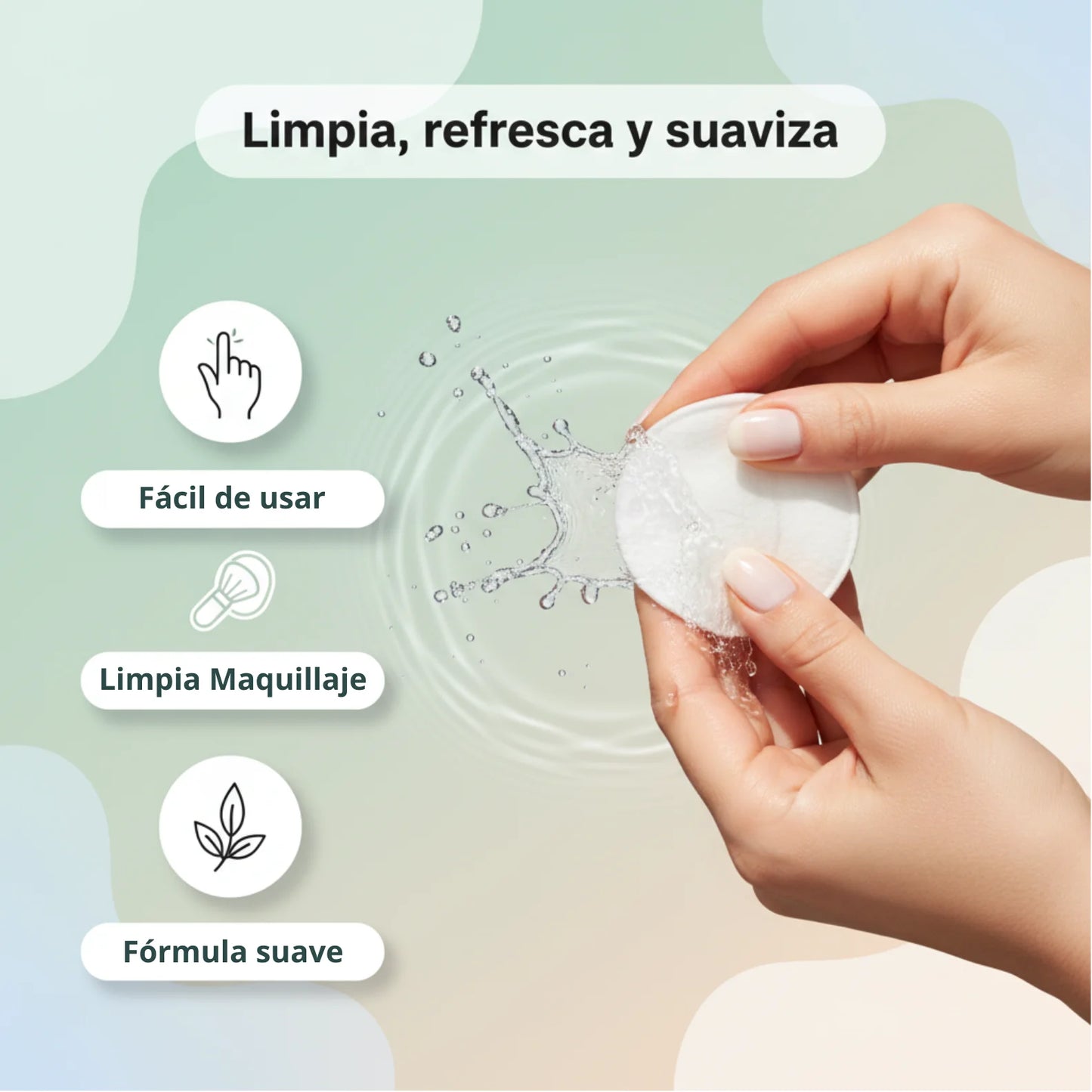 Beneficios Jiyu Toner Pads - Refresca y purifica la piel, práctico de usar, limpia restos de maquillaje e impurezas, textura suave hipoalergénica