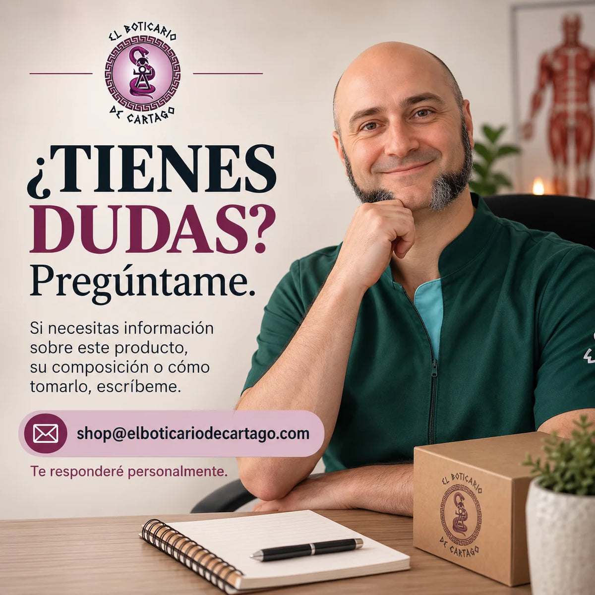 Atención personal para consultas sobre Magnesium Vitae en El Boticario de Cartago