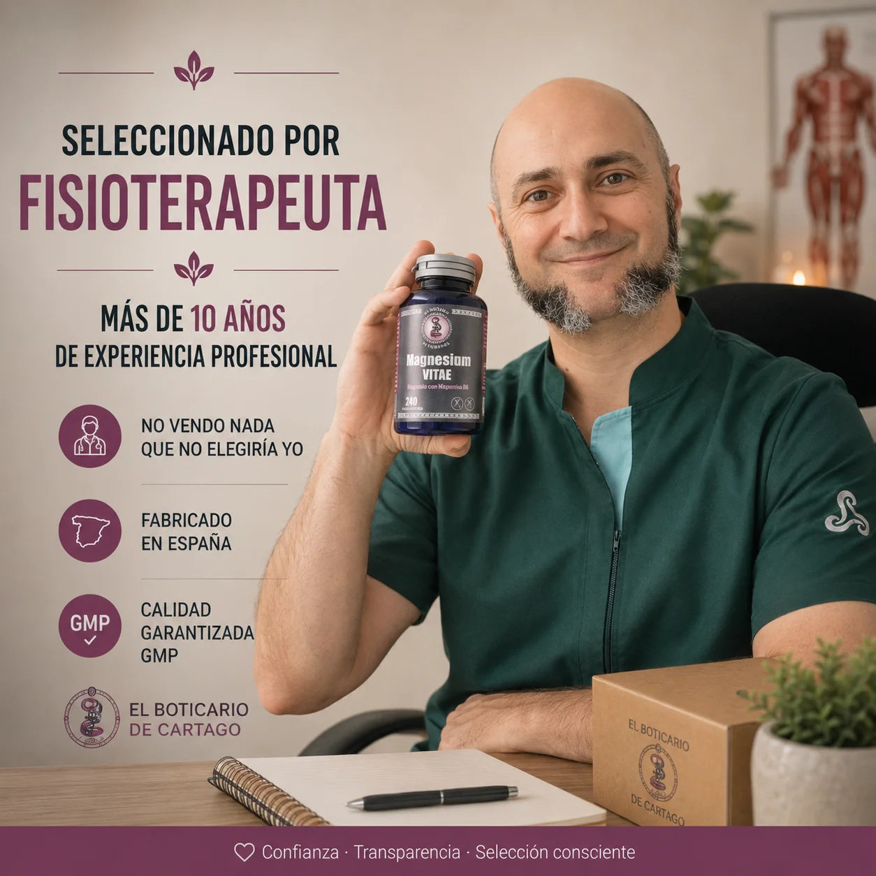 Magnesio Bisglicinato con Vitamina B6 - 240 Comprimidos