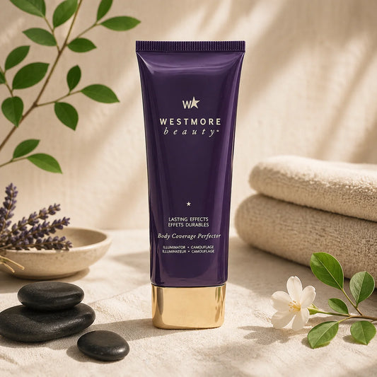 Maquillaje corporal waterproof de alta cobertura para camuflar imperfecciones, unificar el tono de la piel y lograr un acabado natural de larga duración