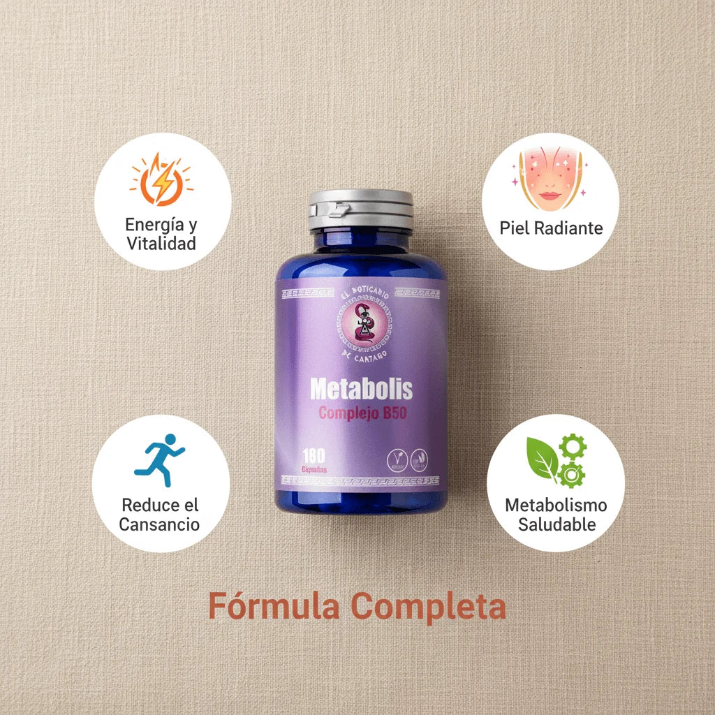 Beneficios del Metabolis Complejo B50: energía, claridad mental, reducción del estrés y fortalecimiento inmunológico