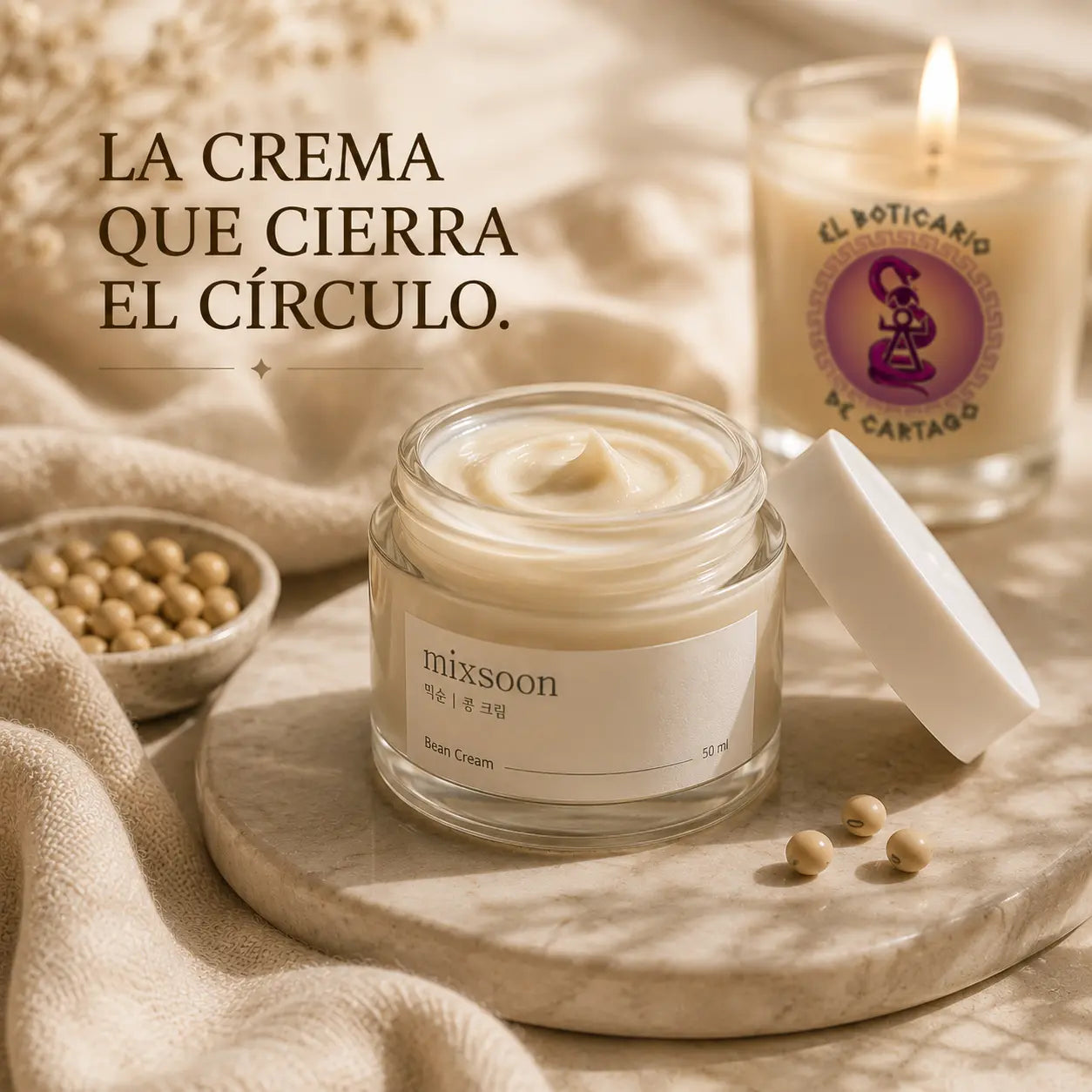 Mixsoon Bean Cream 50ml – la crema que completa y sella tu rutina de skincare coreano