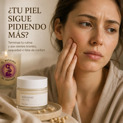 Mixsoon Bean Cream para pieles con tirantez, sequedad o falta de confort después de la rutina