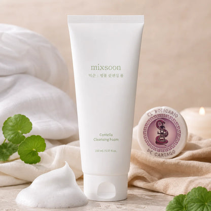 Mixsoon Centella Cleansing Foam 150ml con logo El Boticario de Cartago, espuma limpiadora coreana con centella asiática
